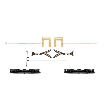 Attelages courts fonctionnels conducteurs de courant - MARKLIN 72024 - HO 1/87