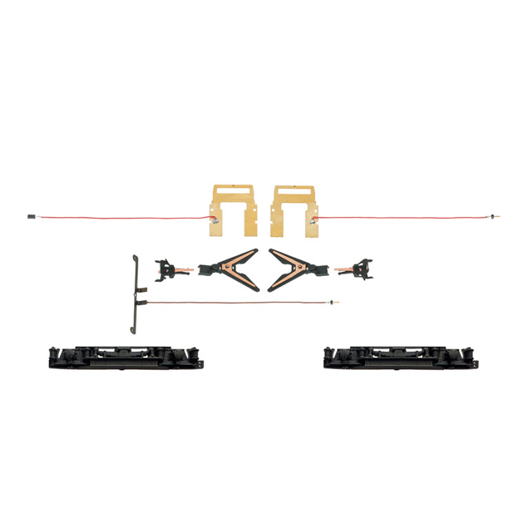 Attelages courts fonctionnels conducteurs de courant - MARKLIN 72024 - HO 1/87