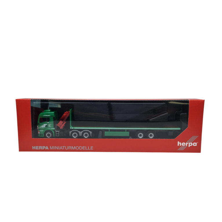 Semi-remorque porte-bagages, MAN TGS TM, Trost, Autriche - HERPA 320368 - HO 1/87
