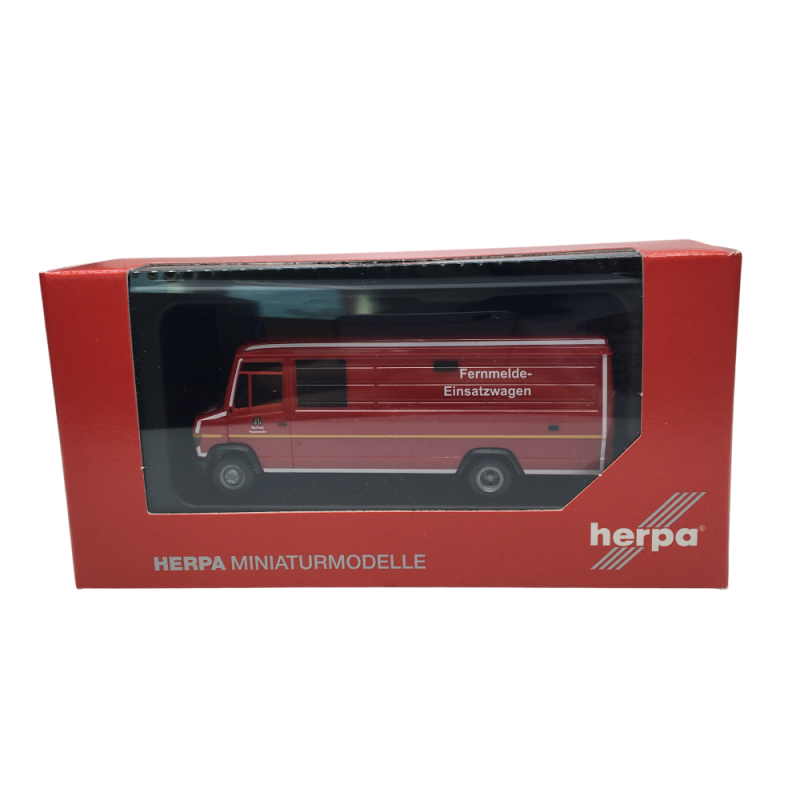 Mercedes Benz Vario box, véhicule de communication et service incendie de BERLIN - HERPA 099073 - HO 1/87