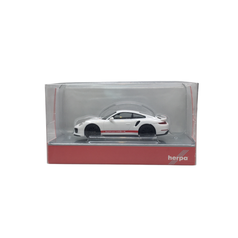 Porsche 911 Turbo, blanc - HERPA 420358-002 - HO 1/87