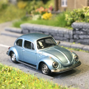 Volkswagen Coccinelle, 1303, bleu métallisé - HERPA 430982-003 - HO 1/87