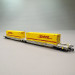 Wagon articulé double poche Sdggmrs T2000 conteneurs DHL AAE Wascosa, Ep. VI - FLEISCHMANN 6660069 - N 1/160