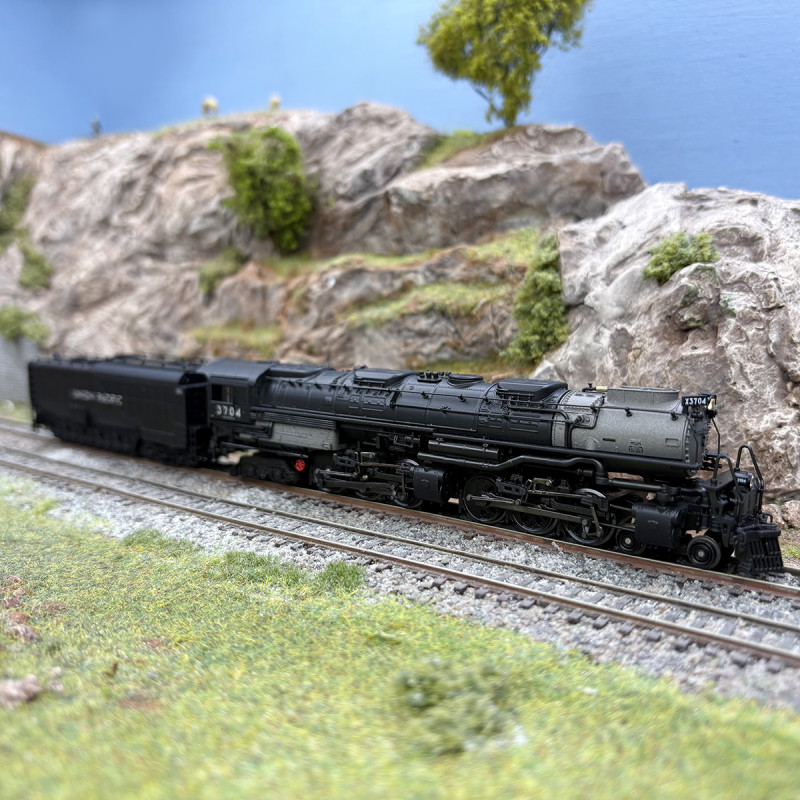 Locomotive à vapeur Challenger 3704 classe 3700 tender mazout Union Pacific, Ep. III - MINITRIX 16489 - N 1/160