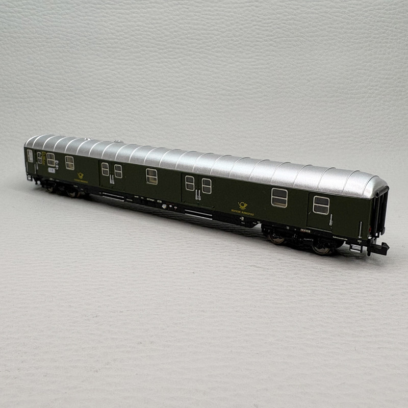Wagon postal type Post 4mg-bI/26 vert Deutsche Bundespost DBP, Ep. III - MINITRIX 18660 - N 1/160