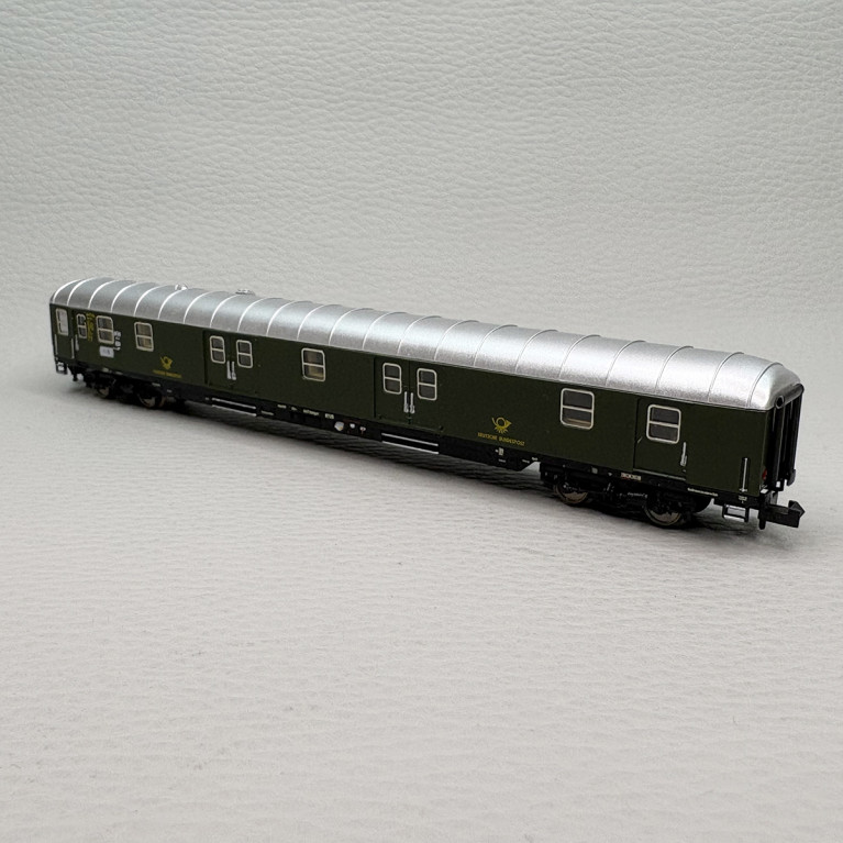 Wagon postal type Post 4mg-bI/26 vert Deutsche Bundespost DBP, Ep. III - MINITRIX 18660 - N 1/160