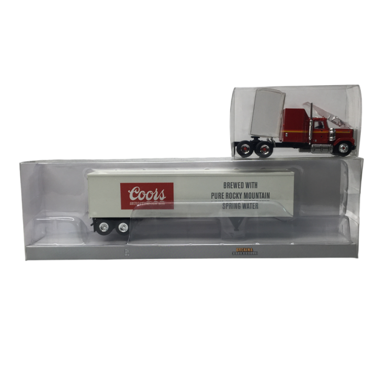 Chevrolet Bison, semi-remorque tôlé, Coors Beer, 1980 - BREKINA 85786 - HO 1/87