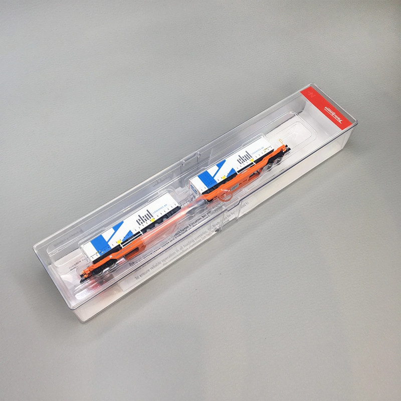 Wagon articulé double poche Sdggmrs 738 T3000e semi-remorques Ekol Wascosa, Ep. VI - FLEISCHMANN 6660104 - N 1/160