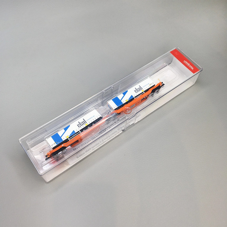 Wagon articulé double poche Sdggmrs 738 T3000e semi-remorques Ekol Wascosa, Ep. VI - FLEISCHMANN 6660104 - N 1/160
