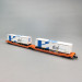 Wagon articulé double poche Sdggmrs 738 T3000e semi-remorques Ekol Wascosa, Ep. VI - FLEISCHMANN 6660104 - N 1/160