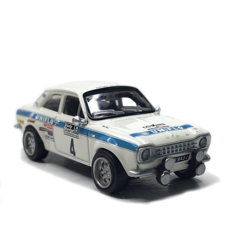 Ford Escort MKI RS 1600, No4, 1972, Rallye RAC Daily miror - BREKINA 19076 - HO 1/87