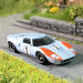Ford GT40, No1, 24H le Mans, 1966, Ken Miles, Denny Hulme, 2nd place - BREKINA 18554 - HO 1/87