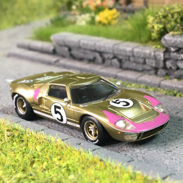 Ford GT40, No5, 24H le Mans, 1966, Ronnie Bucknum, Richard Hutcherson, 3e place - BREKINA 18556 - HO 1/87