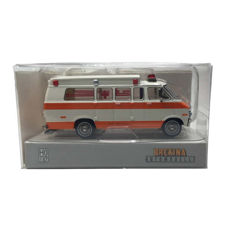 Dodge B 200, Ambulance, 1975 - BREKINA 18300 - HO 1/87