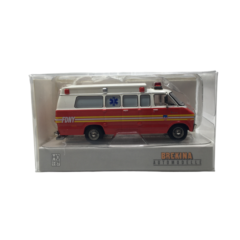 Dodge B 200, Ambulance, FDNY, 1975 - BREKINA 18301 - HO 1/87