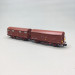 Coffret 2 wagons Gs couverts marron feux rouges arrière RENFE, Ep. IV - ARNOLD HN6718 - N 1/160