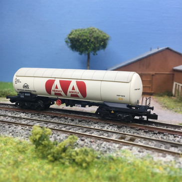 Wagon-citerne gaz PRR Amoniaco Anhidro blanc RENFE, Ep. IV-V - ARNOLD HN6722 - N 1/160