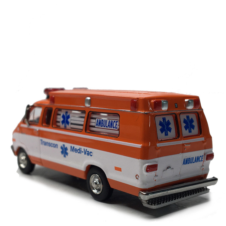 Dodge B 200, Ambulance, Transcon, 1975 - BREKINA 18305 - HO 1/87