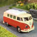 VW T1b camper, beige, rouge, 1960 - BREKINA 31636 - HO 1/87