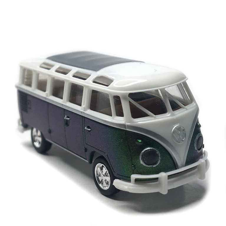 VW T1b samba, blanc, vert, 1960 - BREKINA 31858 - HO 1/87
