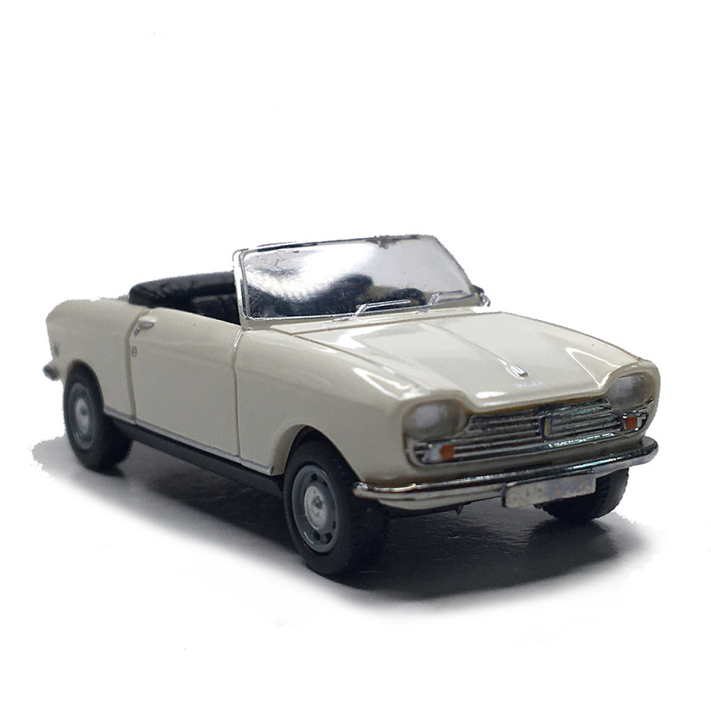 Peugeot 204, cabriolet, blanc, 1966 - SAI 6650 - HO 1/87
