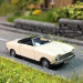 Peugeot 204, cabriolet, blanc, 1966 - SAI 6650 - HO 1/87