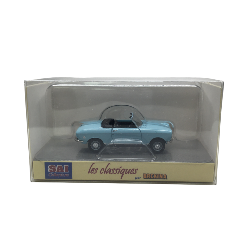 Peugeot 204, cabriolet, bleu, 1966 - SAI 6651 - HO 1/87