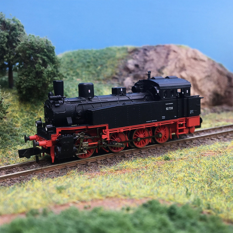 Locomotive à vapeur classe 92.5-10 ex T 13 prussien DB, Ep. III-IV - FLEISCHMANN 7160034 - N 1/160