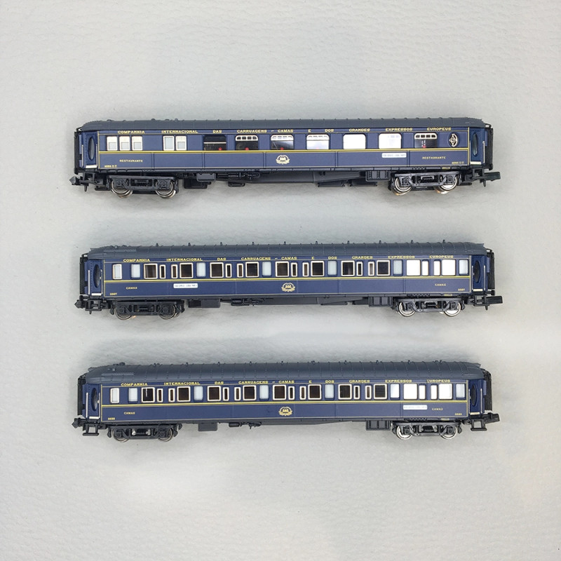 Coffret 3 voitures CIWL Sud-Express 2/2 VPC Étoile du Nord WL Ep. III-IV - ARNOLD HN4487 - N 1/160
