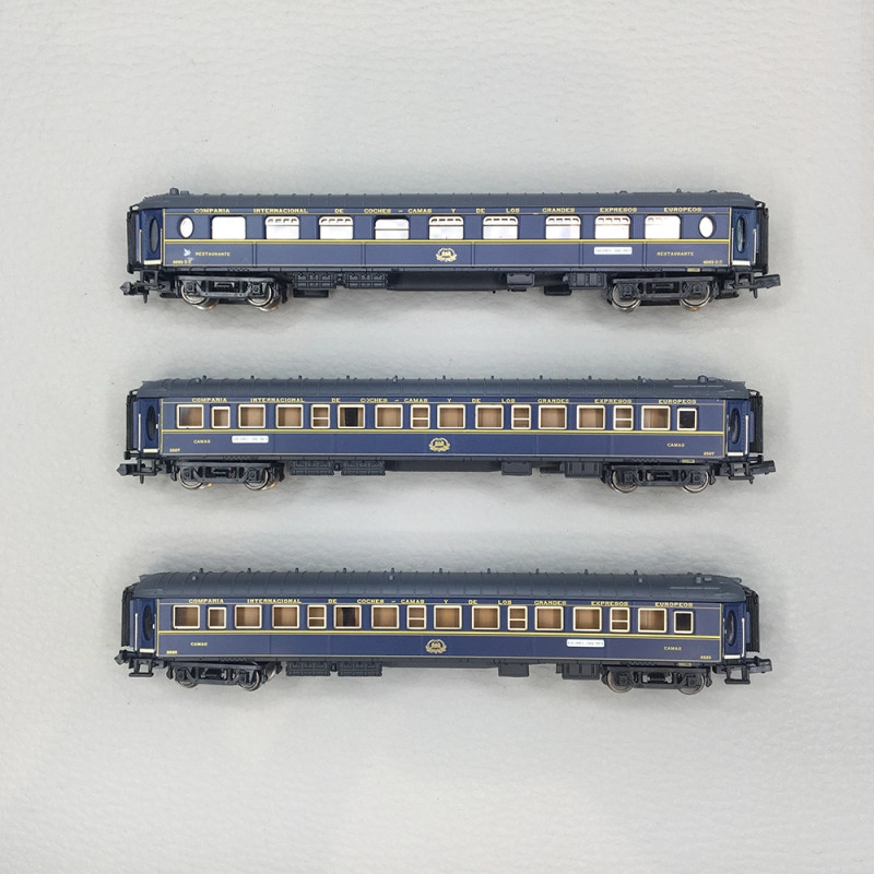 Coffret 3 voitures CIWL Sud-Express 2/2 VPC Étoile du Nord WL Ep. III-IV - ARNOLD HN4487 - N 1/160
