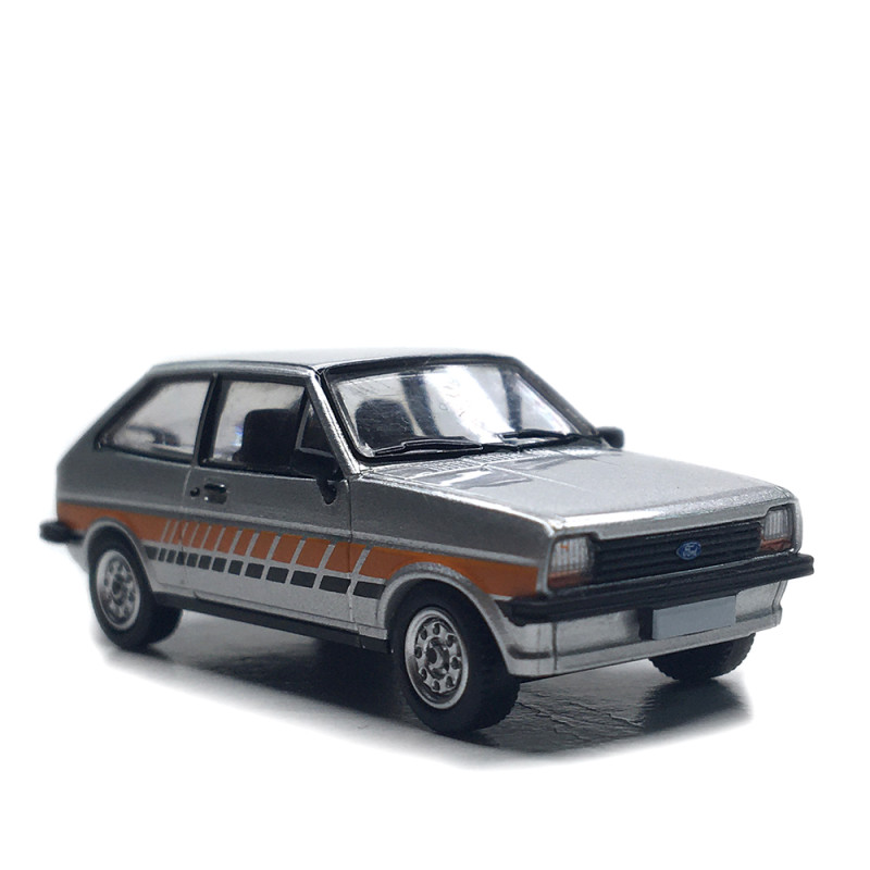 Ford Fiesta MK I, festival, gris, 1976 - PCX 870771 - HO 1/87