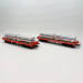 Coffret 2 wagons plats Rmms 4 essieux blocs aluminium rouge trafic D-DBSR, Ep. VI - RIVAROSSI HR6702 - HO 1/87