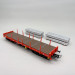 Coffret 2 wagons plats Rmms 4 essieux blocs aluminium rouge trafic D-DBSR, Ep. VI - RIVAROSSI HR6702 - HO 1/87