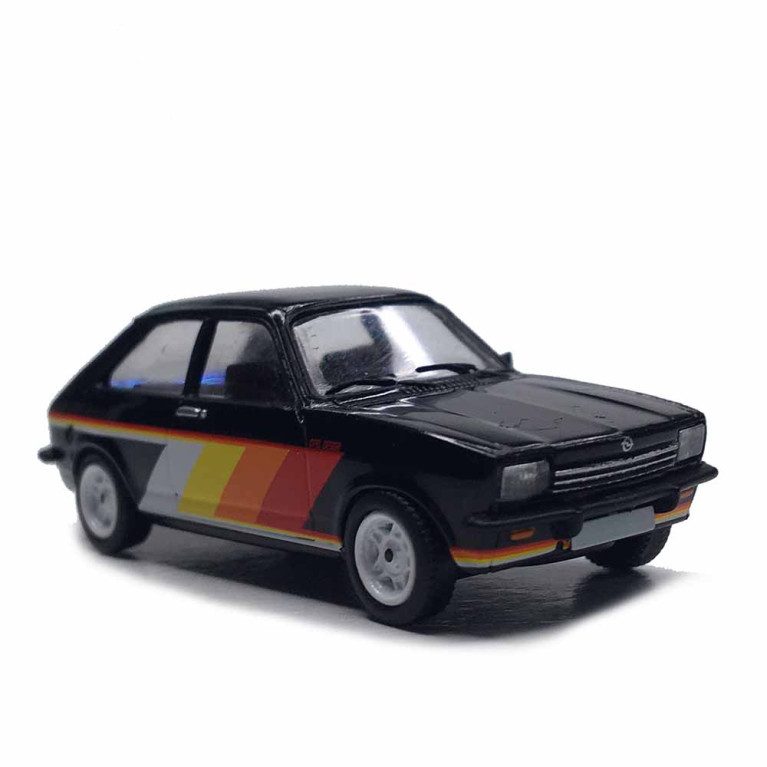 Opel Kadett C City SR, noir, décor, 1975 - PCX 871256 - HO 1/87