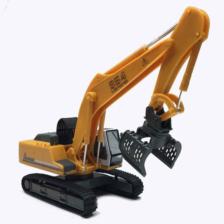Pelle sur chenilles, Liebher 954 Litronic, avec grappin de tri - HERPA 308908 - HO 1/87