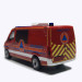 Mercedes Benz Sprinter '18, demis-bus à toit plat, véhicule de reco NRBC, défense civile - HERPA 099059 - HO 1/87