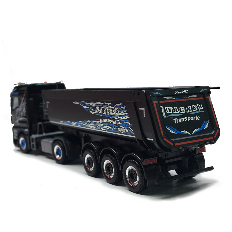 MAN TGX GM, semi-remorque benne, Wagner Mitteleschenbach, bavière - HERPA 319928 - HO 1/87