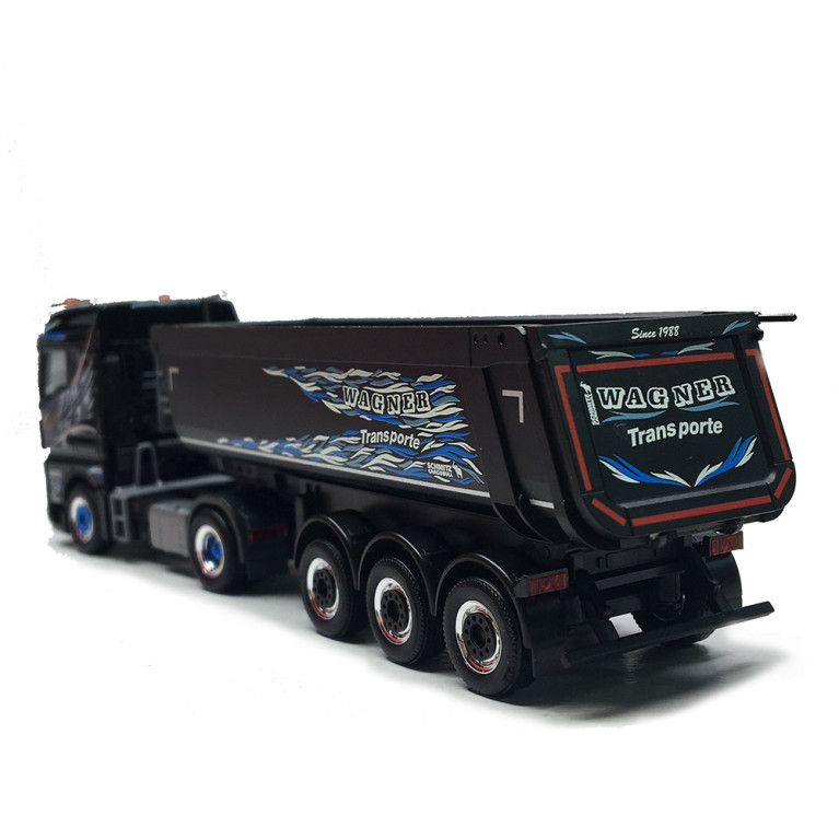 MAN TGX GM, semi-remorque benne, Wagner Mitteleschenbach, bavière - HERPA 319928 - HO 1/87