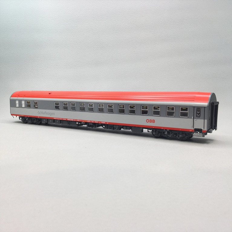 Voiture-lits AB32s WLABmz bi-gris toit rouge ÖBB 459-0, Ep. VI - LS MODELS 47085 - HO 1/87