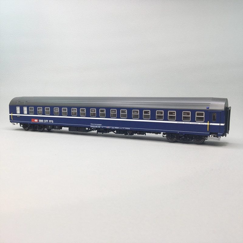 Voiture-lits T2S WLAm bleue toit gris CFF SBB, Ep. IV-V - LS MODELS 47253 - HO 1/87