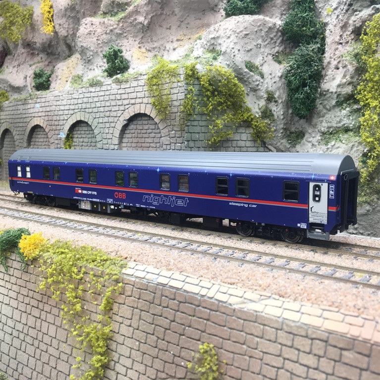 Voiture-lits Wlab32s WLABmz Nightjet ÖBB 456-0, Ep. VI - LS MODELS 49000-1 - HO 1/87