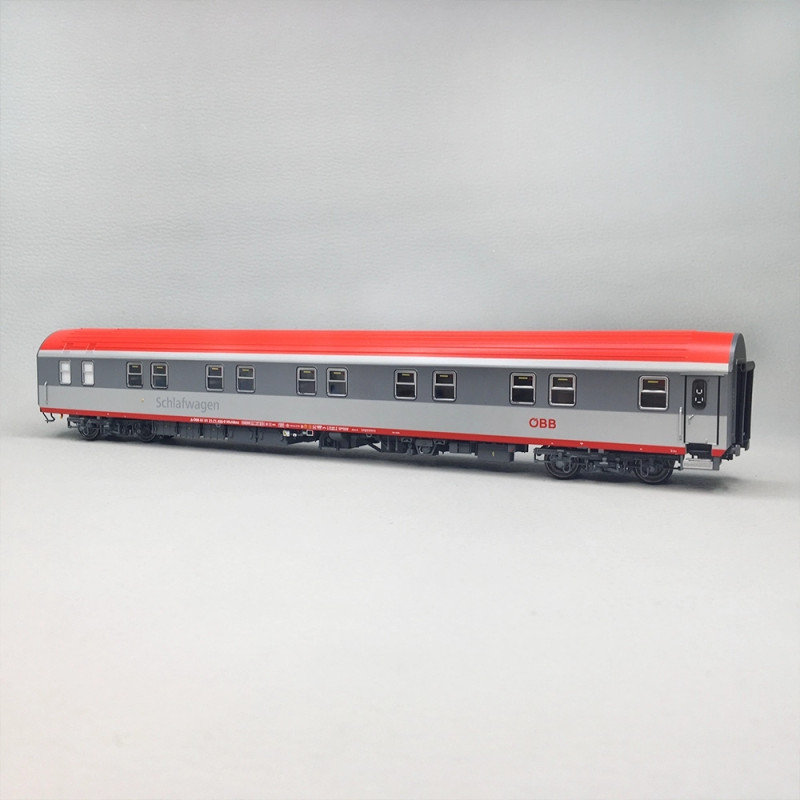 Voiture-lits Wlab33s WLABmz 457-8 livrée Upgrade ÖBB, Ep. VI - LS MODELS 47083 - HO 1/87