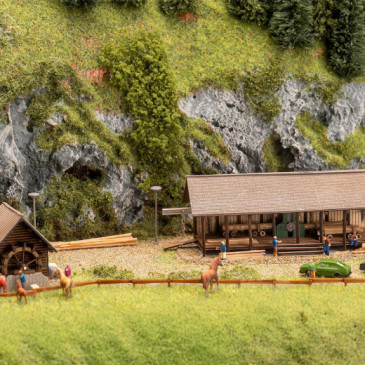 Scierie et moulin à eau - Faller 282756 - Z 1/220