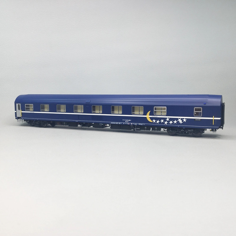 Voiture-lits WLAm T2S bleue Lune et Étoiles ÖBB 450-2, Ep. V - LS MODELS 47072 - HO 1/87