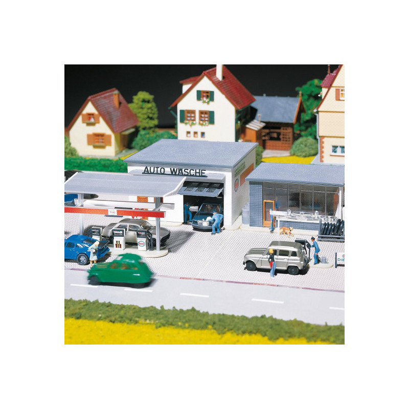 Station-service avec lavage auto - Faller 191843 - HO 1/87