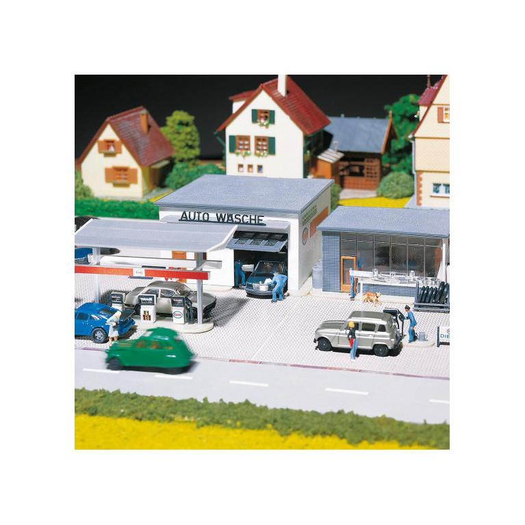 Station-service avec lavage auto - Faller 191843 - HO 1/87