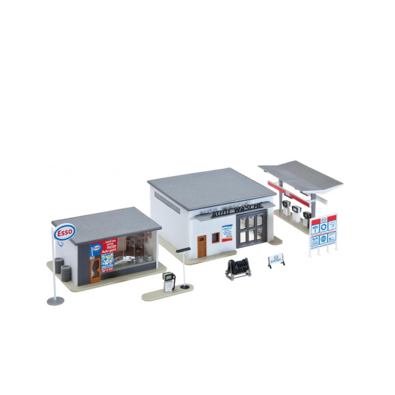 Station-service avec lavage auto - Faller 191843 - HO 1/87
