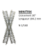 Croisement 30°, 104,2 mm - MINITRIX 14558 - N 1/160