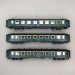 Coffret 3 voitures I2 A8 + A4R Buffet verte toit noir, SNCB, Ep. IIIc - LS MODELS 42101 - HO 1/87