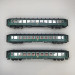 Coffret 3 voitures I2 B11 verte toit noir, SNCB, Ep. IIIc - LS MODELS 42102 - HO 1/87